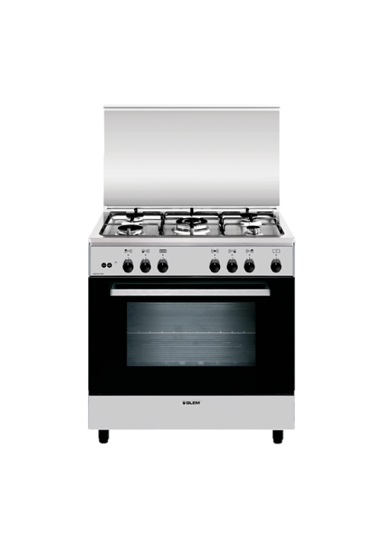 GLEMGAS  A855GI CUCINA LIBERA INSTALLAZIONE INOX CM 80 X 50