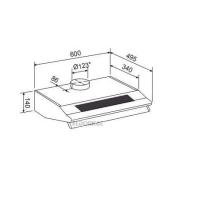 GLEMGAS GHC631WH CAPPA SOTTOPENSILE CM.60 BIANCA - 1 - Gallery