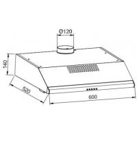 GLEMGAS GHC631BK CAPPA SOTTOPENSILE CM.60 NERA - 1 - Gallery