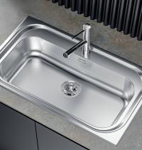 FOSTER S1000 11180150 MONOVASCA ACCCIAIO SPAZZOLATO CM 86.5 X 50.5 - 2 - Gallery