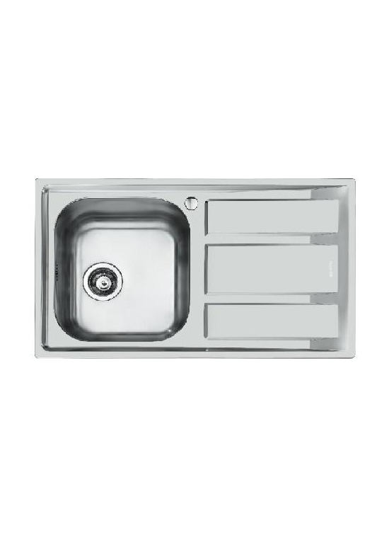 FOSTER FM1971562 LAVELLO 86X50 1VASCA SX GOCCIOLATOIO DX  INOX