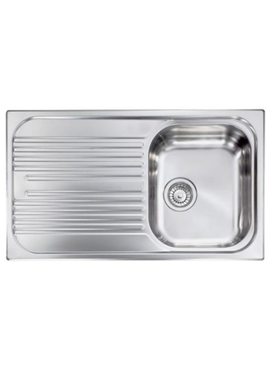 CM LAVELLI 010593D - LAVELLO DA INCASSO ATLANTIC - INOX ANTIGRAFFIO - 86x50