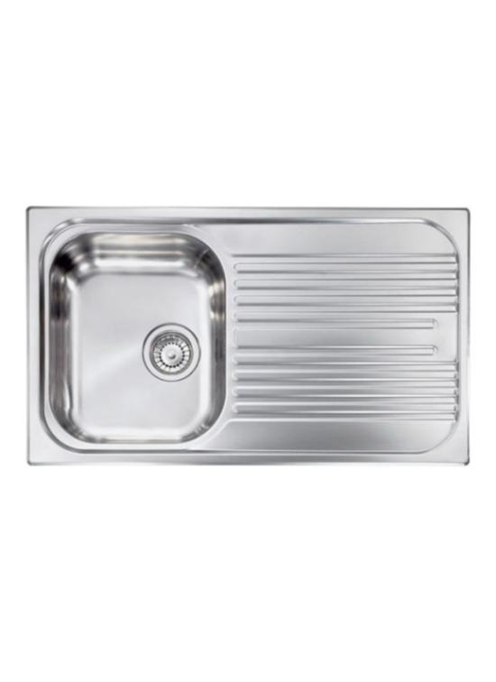 CM LAVELLI 010593S - LAVELLO DA INCASSO ATLANTIC - INOX ANTIGRAFFIO - 86x50
