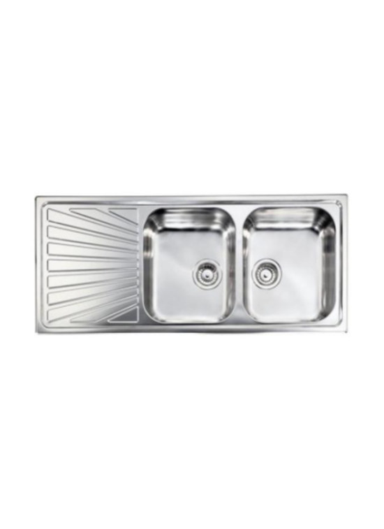 CM LAVELLI CM 011447D - LAVELLO DA INCASSO COMETA - INOX SATINATO - 116x50