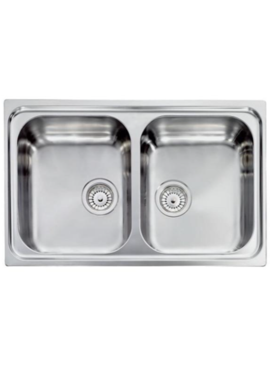 CM LAVELLI 011442 - LAVELLO DA INCASSO COMETA - INOX SATINATO - 79x50