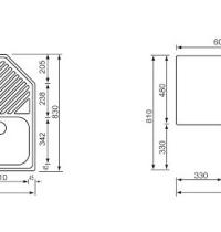CM LAVELLI 011840 - LAVELLO DA INCASSO ANGOLARE ILARIA   cm 83x83 - 1 - Gallery