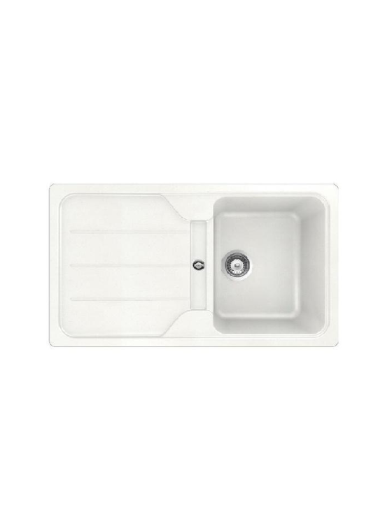 SCHOCK FOMD100A01 LAVELLO 86X50 1VASCA + GOCCIOLATOIO  BIANCO ASSOLUTO
