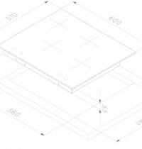 SMALVIC PC-MF60 4 G VS1014390300  4G VS BIANCO GRIGLIE GHISA VETRO  60cm. - 1 - Gallery