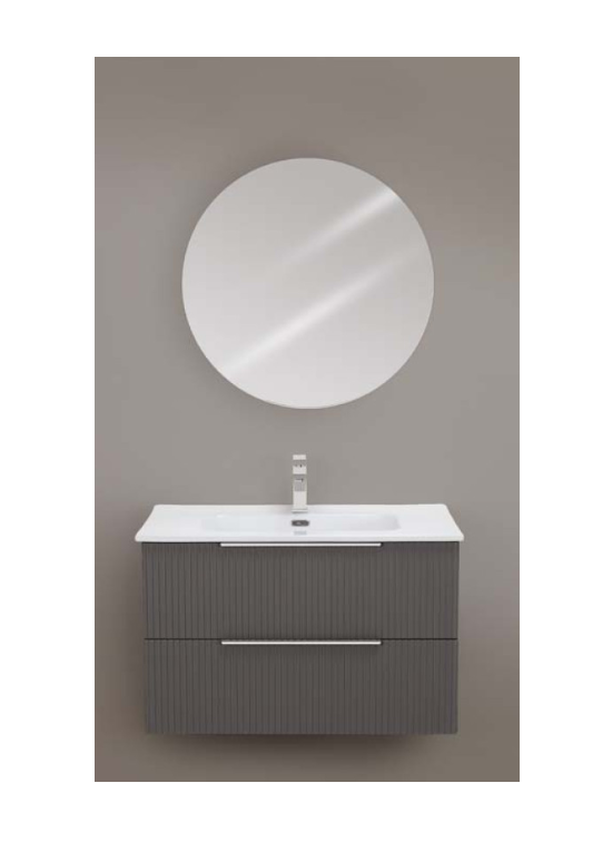 MOBILE BAGNO PARIGI in Kit GRIGIO CM 80
