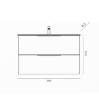 MOBILE BAGNO PARIGI in Kit GRIGIO CM 80 - 3 - Gallery