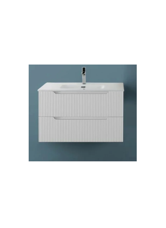 MOBILE BAGNO VIENNA BIANCO CANNETTATO CM 80
