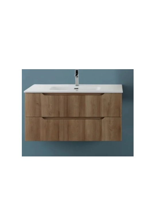 MOBILE BAGNO VIENNA CANNETTATO ROVERE CM 100