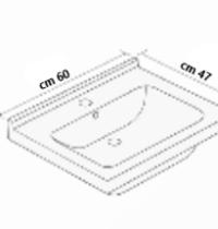 Bagno STONE in KIT cm 60 metallo nero - 1 - Gallery