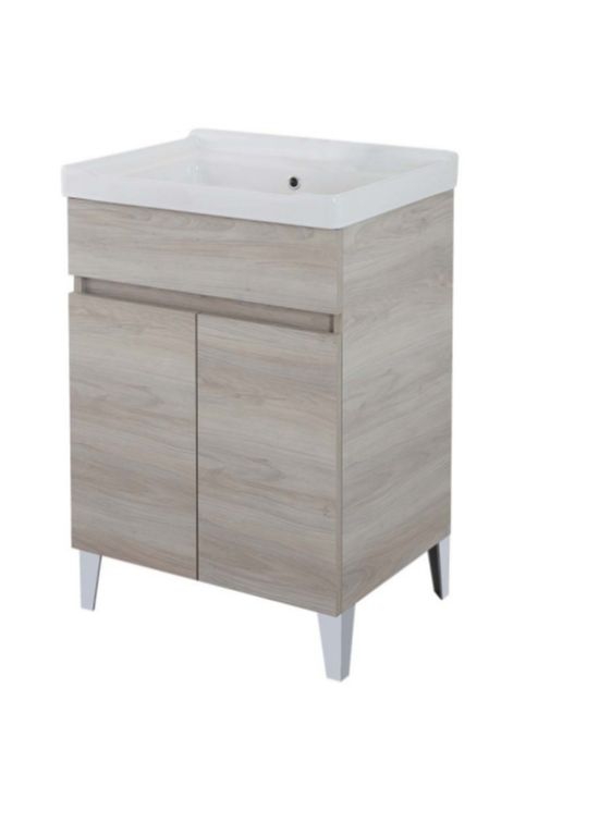 LAVATOIO VELA  CM 60 x 46 rovere grigio
