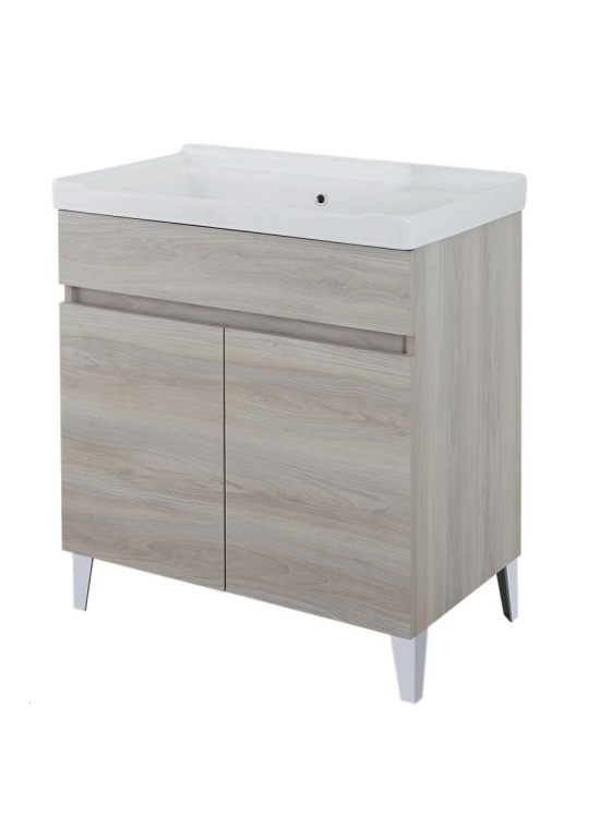 LAVATOIO VELA  cm.80x48 colore Rovere Grigio