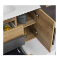 MOBILE BAGNO CITY ROVERE CM 80 rovere e pietra - 2 - Gallery