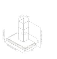 ELICA SPOT  CAPPA CM 60 INOX ALTEZZA CM 12 - 1 - Gallery