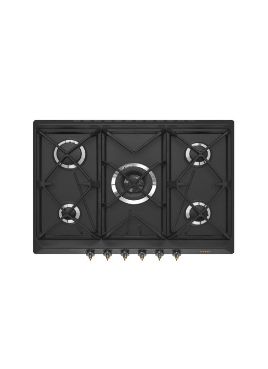 SMEG SRV876AOGH - PIANO COTT. DA INCASSO A GAS - 5 ZONE COTT. - ANTRACITE