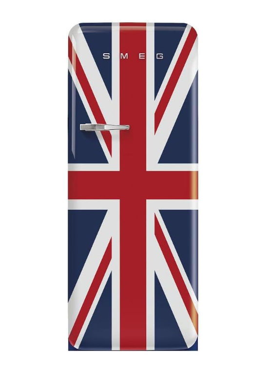 SMEG FAB28LDUJ5  UNION JACK  ESTETICA 50' STYLE CERNIERA SINISTRA