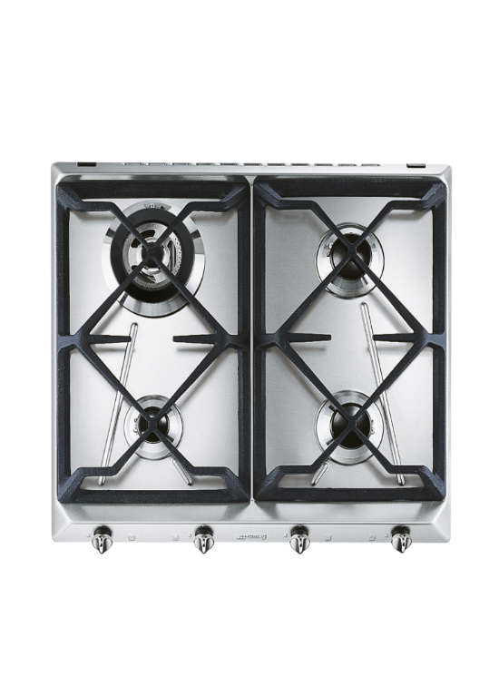 SMEG  SRV564GH3  GRIGLIE IN GHISA  ACCIAIO INOX CM 60