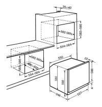 SMEG SF800AO - FORNO ELETTR. DA INCASSO VENT. - 6 FUNZ. COTT. - CL: