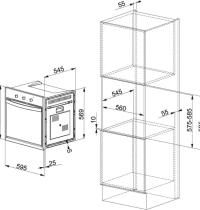 FRANKE CM65MOA -  FORNO ELETTR. DA INCASSO MULTIF. - 7 FUNZ. COTT. - CL: