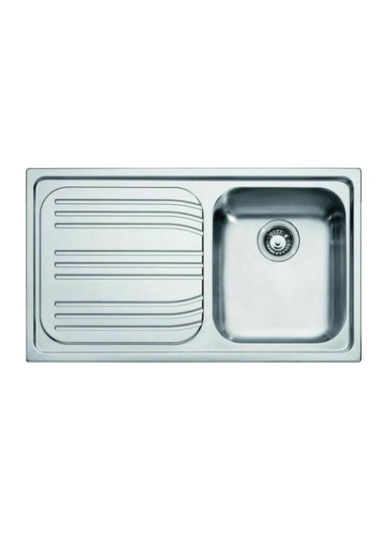 FRANKE RRX611DX - LAVELLO RADAR DA INCASSO - 1 V. DX + GOCC. SX - INOX