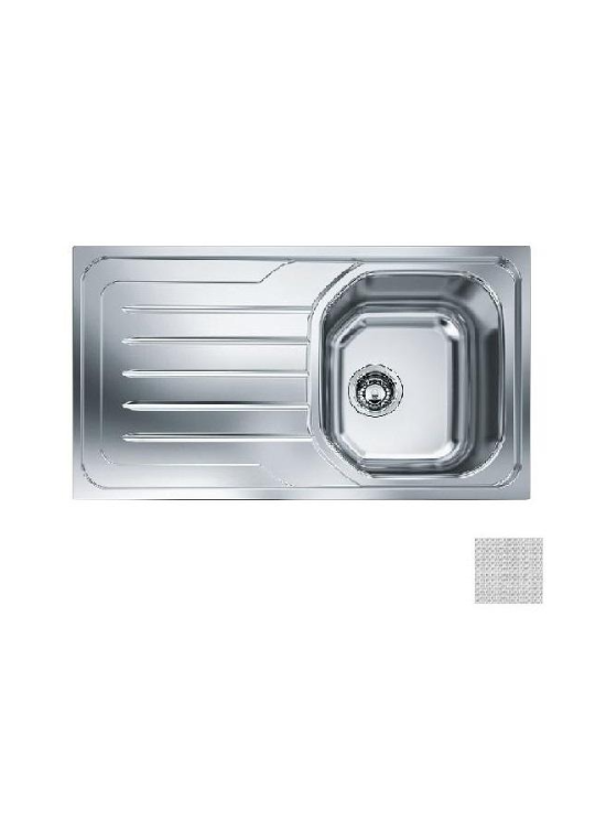 FRANKE  OLL611SX 101.0180.250  FINITURA DEKOR  VASCA A DESTRA CM 79 X 50