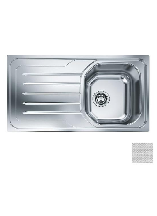 FRANKE OLL611-L LAVELLO 86X50 1VASCA DX + GOCC.SX  DEKOR 101.0180.265