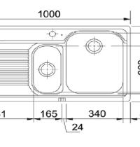 FRANKE AMT651 LAVELLO 100X50 1VASCA DX + GOCC.SX MICRODEKOR 1010022453 - 1 - Gallery
