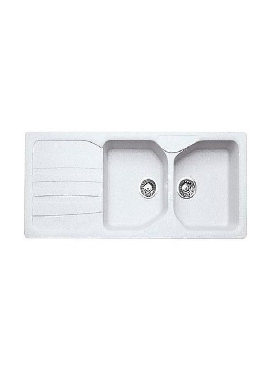 FRANKE COG621 LAVELLO 116X50 2VASCHE+GOCC BIANCO PURO  9899389