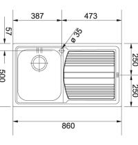 FRANKE LLL611L LAVELLO 86X50 1V SX DEKOR   1010086236 - 1 - Gallery