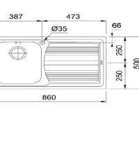 FRANKE LLL611L LAVELLO 86X50 1V DEKOR  101.0086. 240 - 1 - Gallery