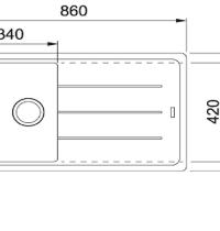 FRANKE BFG611 LAVELLO 86X50 1VASCA+GOCC. OYSTER 1140490335 - 1 - Gallery
