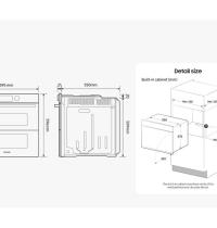 SAMSUNG NV7B4540VBS - 
FORNO ELETTR. DUAL COOK FLEX - CATALITICO. - CL: