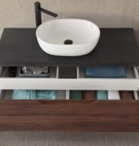 MOBILE BAGNO LIDO CM 110 sospeso  noce-ardesia - 2 - Gallery