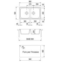 PLADOS  PL0862 51 SERIE ATLANTIC CM 86 X 50 PIETRA VECCHIA 51 - 1 - Gallery