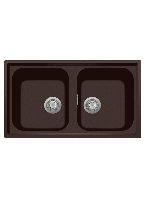 PLADOS PL0862 60 LAVELLO DUE VASCHE CM 86 X 50 RAMATO