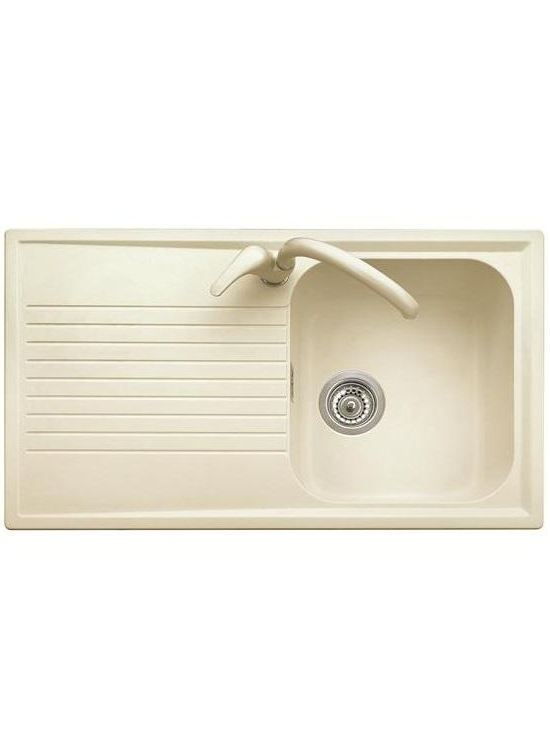 PLADOS PL0861 51 LAVELLO DA INCASSO CM 86X50 UNA VASCA + GOCCIOLATOIO  ULTRAGRANIT PIETRA VECCHIA