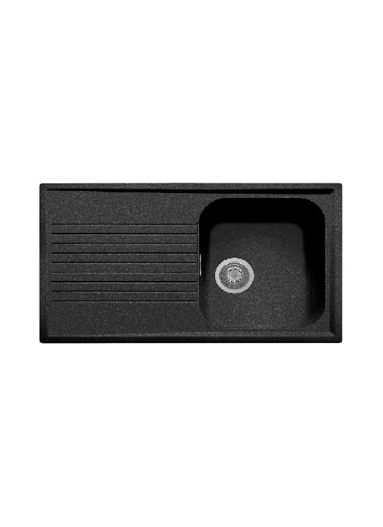 PLADOS  PL0861 UG95 LAVELLO  86X50  1 VASCA + GOCCIOLATOIO    NERO EBONY