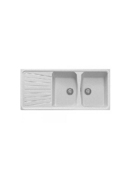 PLADOS  SP1162  SERIE SPAZIO LAVELLO 116X50 2V.+GOCC. BIANCO