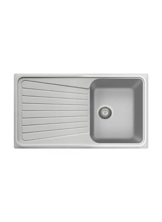 PLADOS SP0861 41 SERIE SPAZIO CM 86 X 50 COLORE TITANIO 41 1 VASCA CON GOCCIOLATOIO