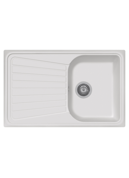 PLADOS SP0791 90 SERIE SPAZIO BIANCO OPALE CM 79 X 50 1 VASCA CON GOCCIOLATOIO