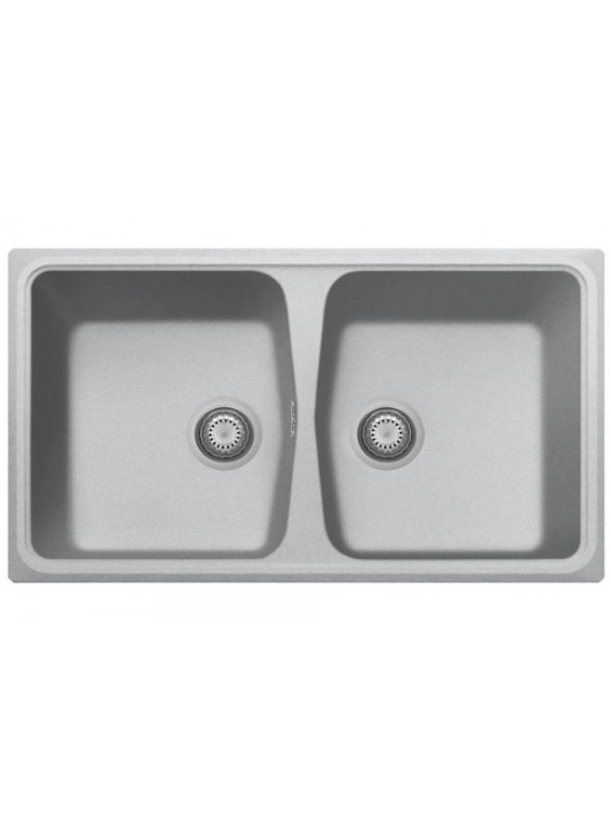 PLADOS SP0862 41 SERIE SPAZIO DUE VASCHE CM 86 X 50 COLORE ALLUMINIO 41
