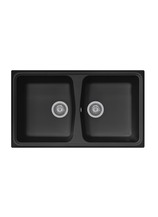 Plados SP0862 – Lavello cucina 2 vasche nero matt