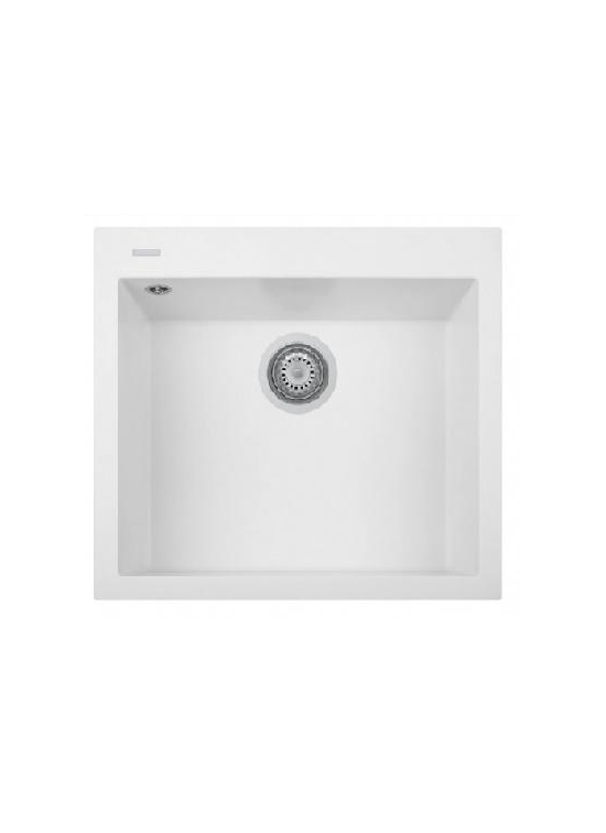 PLADOS ON6010 UG58 BIANCO LATTE LAVELLO AD UNA VASCA 60 X 51