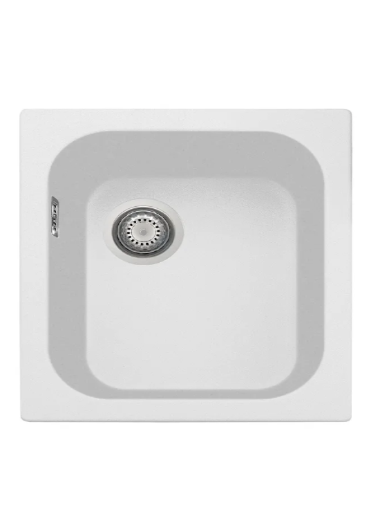 PALDOS -  Lavello 1 vasca reversibile cm. 43x50 - Bianco HR4321 UG 98