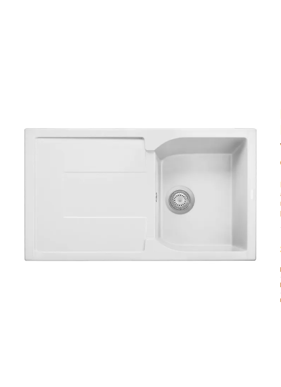 Lavello Plados - mod.Corax  cm.86x50- CX0861- bianco latte 58
