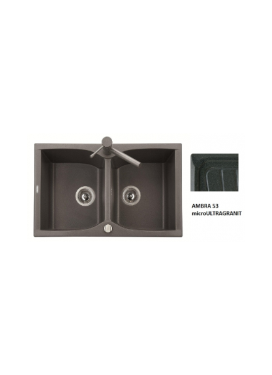 Lavello Plados - mod.Corax cm.79X50 - NK07920- ambra 53