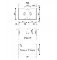 PLADOS TELMA NK07920 90 CM 79x50 BIANCO OPALE  90 - 1 - Gallery